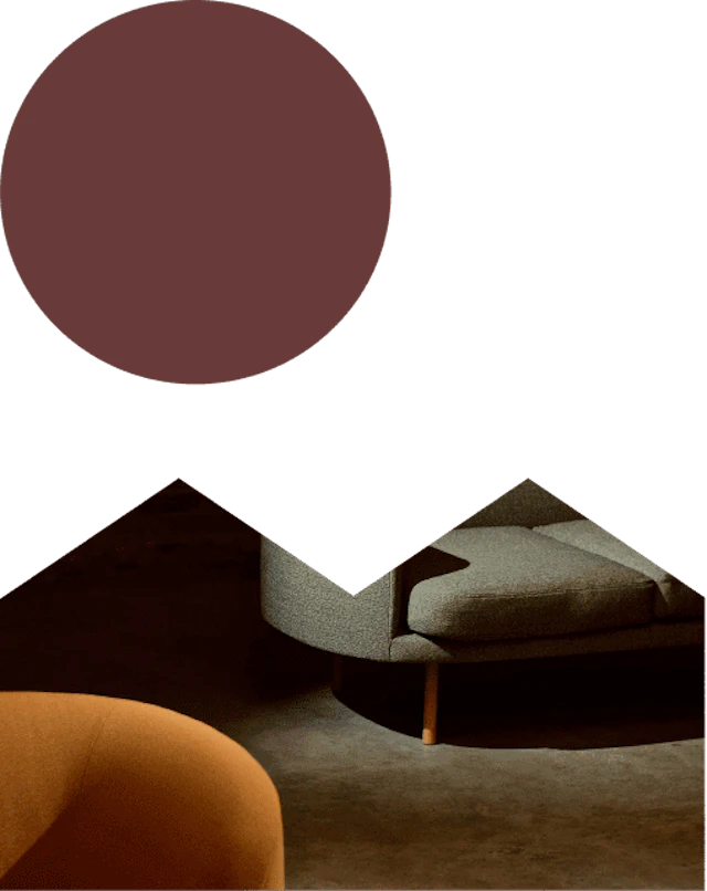 Sofa view in the living room
